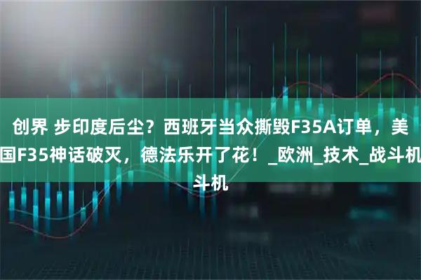 创界 步印度后尘?西班牙当众撕毁F35A订单,美国F35神话破灭,德法乐开了花!_欧洲_技术_战斗机